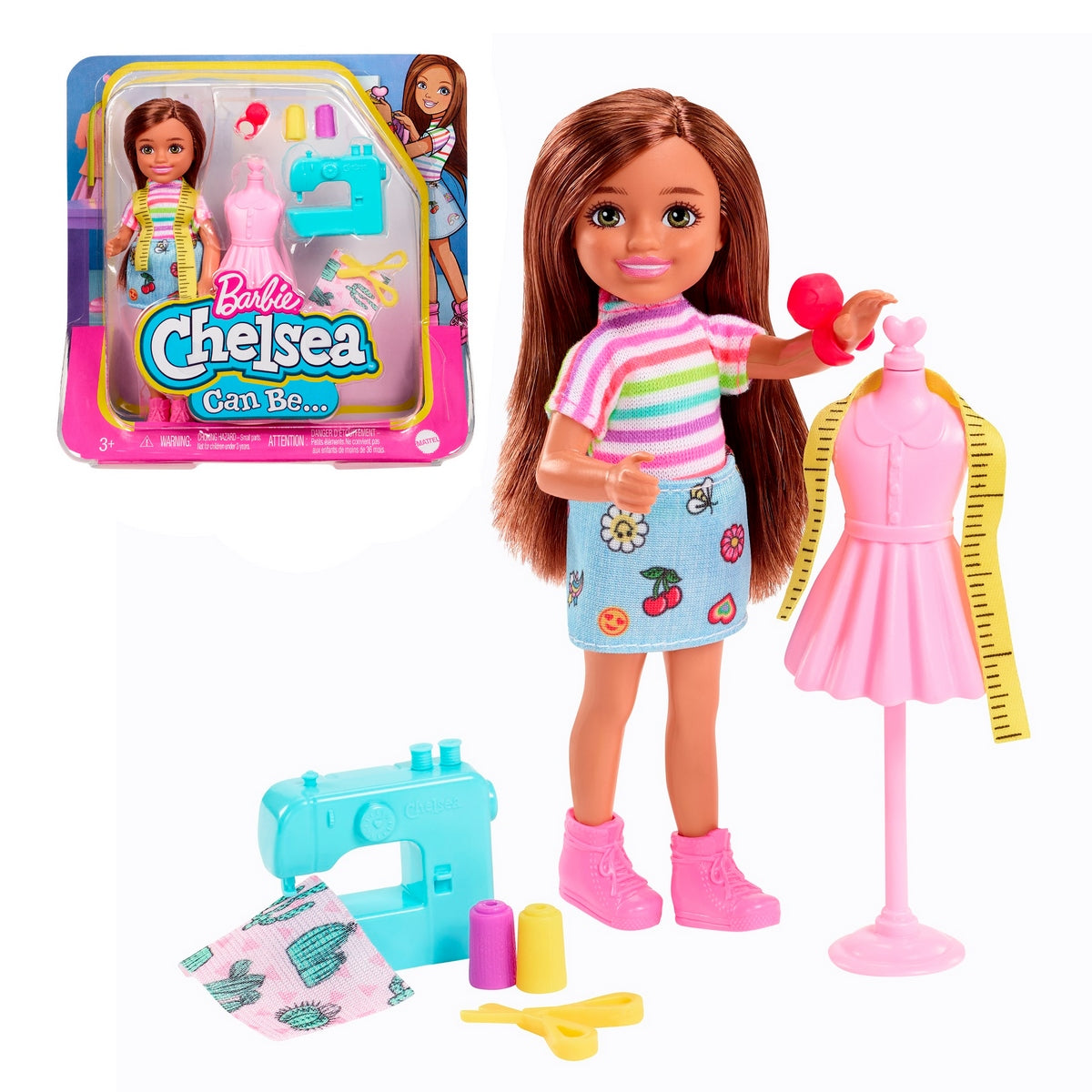 Barbie Chelsea Aprendiendo Profesiones Mattel - Diseñadora De Moda